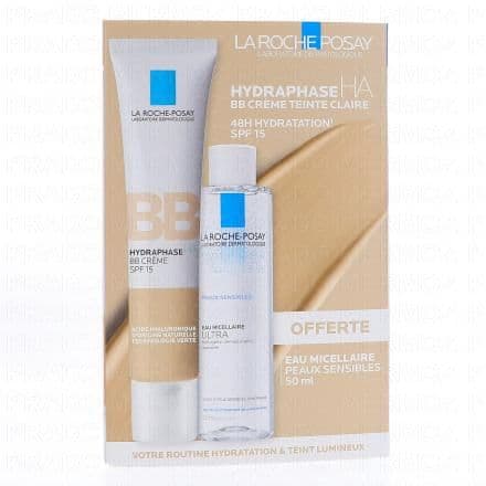 LA ROCHE POSAY Coffret hydraphase HA BB crème teinte claire