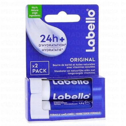 LABELLO Stick lèvres Classic Care aux huiles naturelles lot de 2