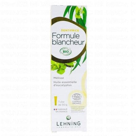 LEHNING Dentifrice formule blancheur bio 80g