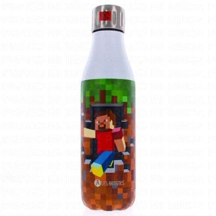 Bouteille isotherme ''Tattoo'' de 500ml Entrez dans le mouvement zéro déchet avec cette bouteille isotherme pouvant contenir 500ml de boisson chaude ou froide. Grâce à sa double paroi en acier inoxydable et incassable, la ''Tattoo'' garde votre boisson au chaud pendant 12h et au frais pendant 24h. Facilité pour l'insertion des glaçons.