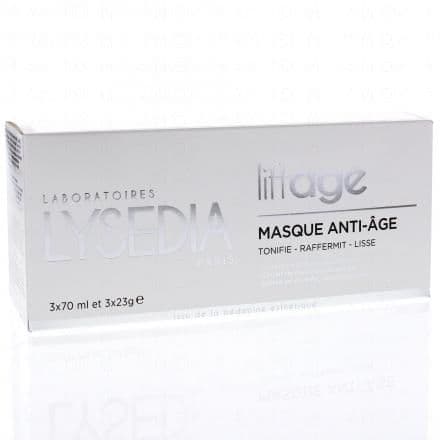 Masque anti-âge hydratant issu de la médecin esthétique. Le masque anti-âge de LYSEDIA est un produit à base d'un complexe naturel enrichi en concentré d'énergie. À l'effet botox, indolore et plus doux, hydrate votre visage en profondeur grâce au matricaire maritime, permet le renouvellement cutané et active la production de collagène et d'élastine, composant qui diminue avec l'âge. Retrouvez une jeunesse cutanée.