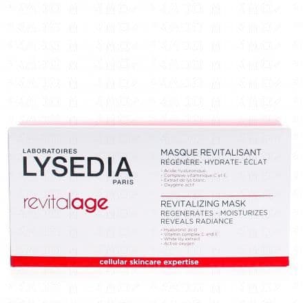 Masque anti-âge hydratant. Le masque revitalisant de LYSEDIA est un produit à base d'un complexe naturel enrichi en concentré d'énergie. Il hydrate votre visage en profondeur, permet le renouvellement cutané et active la production de collagène et d'élastine, composant qui diminue avec l'âge. Retrouvez une jeunesse cutanée.