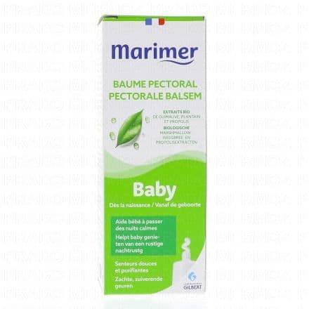 Il aide bébé à passer des nuits calmes Le Baume Pectoral Biologique Bébés et Enfants de MARIMER est un baume qui vient instantanément apaiser bébé. Ce baume aide votre bébé à mieux respirer, mais aussi à l'aider à passer des nuits plus paisibles. Il possède une formule biologique avec des ingrédients naturels respectueux de la peau sensible des enfants.