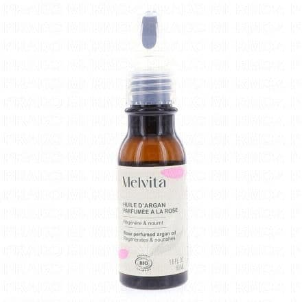 MELVITA Huile de beauté - Huile d'argan parfumée à la Rose 50ml