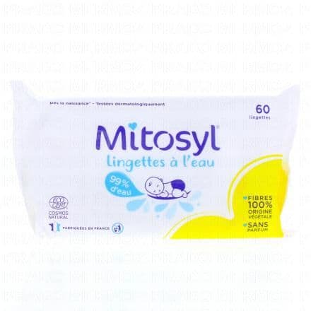 MITOSYL Lingettes à l'eau 1 paquet de 60 lingettes