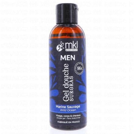 Gel douche marine sauvage pour homme, aux notes vivifiantes aromatiques et boisées Spécialement élaboré pour les hommes, MKL Men - Gel douche surgras marine sauvage offre une expérience revitalisante grâce à son parfum mêlant des notes aromatiques et boisées. Sa formule douce, sans savon et d'origine naturelle, nettoie énergiquement la peau. Adapté à un usage quotidien, il est idéal pour le visage, le corps et les cheveux, et convient à tous les types de peaux.