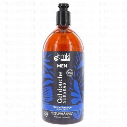 Gel douche marine sauvage pour homme, aux notes vivifiantes aromatiques et boisées Spécialement élaboré pour les hommes, MKL Men - Gel douche surgras marine sauvage offre une expérience revitalisante grâce à son parfum mêlant des notes aromatiques et boisées. Sa formule douce, sans savon et d'origine naturelle, nettoie énergiquement la peau. Adapté à un usage quotidien, il est idéal pour le visage, le corps et les cheveux, et convient à tous les types de peaux.