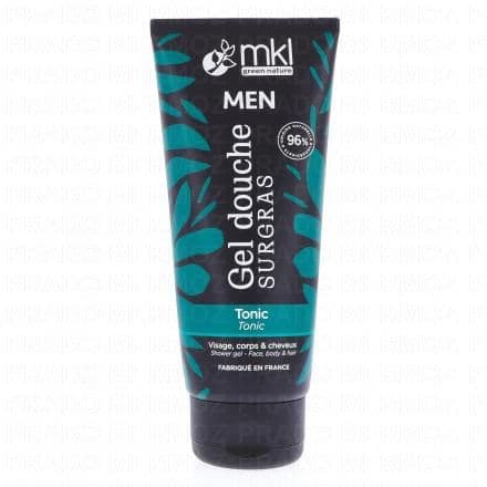 Gel douche TONIC surgras pour homme, aux notes vivifiantes aromatiques et boisées. Il nettoie en douceur la peau grâce à sa base lavante sans savon d’origine naturelle Notre gel douche, spécialement élaboré pour les hommes, offre une expérience revitalisante grâce au parfum mêlant des notes aromatiques et boisées. Sa formule douce, sans savon et d'origine naturelle, nettoie énergiquement la peau. Adapté à un usage quotidien, il est idéal pour le visage, le corps et les cheveux, et convient à tous les types de peaux.