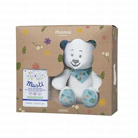 MUSTELA Coffret Eau de soin parfumée 50ml + une peluche ours