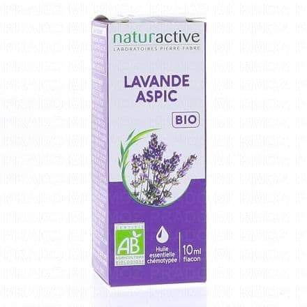 NATURACTIVE Huile Essentielle Bio Lavande Aspic flacon 10ml flacon 10ml