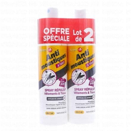 NOVODEX Expert 123 Anti-Moustiques Vêtements et Tissus 2x100ml