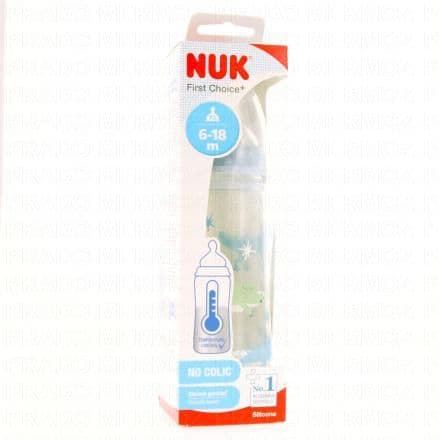 NUK Biberon First Choice + 6-18 mois 360ml crocodile
