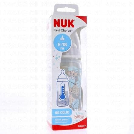 NUK Biberon First Choice + 6-18 mois 360ml roi lion