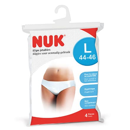 NUK Slips jetables 4 pièces taille l (44-46)