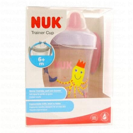 NUK Trainer cup - Tasse d'apprentissage +6mois 230ml rose