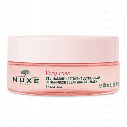 Gel-masque nettoyant ultra-frais. Visage. Ce gel-masque ultra-frais au doux parfum de rose nettoie en profondeur et élimine les particules de pollution. Composé d'Eau Florale de Rose associée à des sucres hydratants 100% d'origine végétale, sa gelée fondante ultra-sensorielle apporte une efficacité anti-pollution ainsi qu'une incroyable sensation de fraîcheur à la peau.
