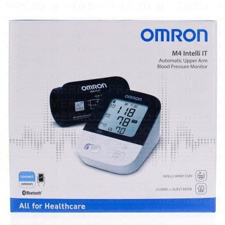 Tensiomètre électronique automatique de bras. Tensiomètre électronique automatique de bras. Validation clinique. Fiabilité à 360°. Brassard Intelli Wrap. Mesure fiable quelque soit soit la position du brassard autour bras. Application mobile OMRON connect pour Iphone & Android. Se connecter. Accès à tout moment. Visualiser les progrès. La technologie Intelissens garantit des mesures précises et agréables. Capteur de mouvement:Détection des mouvements du corps Détection de battement irrégulier: Indique si un battement irrégulier du cœur est détectéIndicateur convivial de niveau de la tension artérielle Indicateur à LED : normal (vert) ou élevé (rouge) Indicateur d'installation correcte du brassard: Indique si le brassard est correctement enroulé : ni trop lâche, ni trop serré Mémoire: Conserve vos données Moyenne de 3 mesures Valeur moyenne de 3 mesures consécutives en 10 min Validé cliniquement Fiabilité et précision de la mesure démontrées par des essais cliniques indépendants*