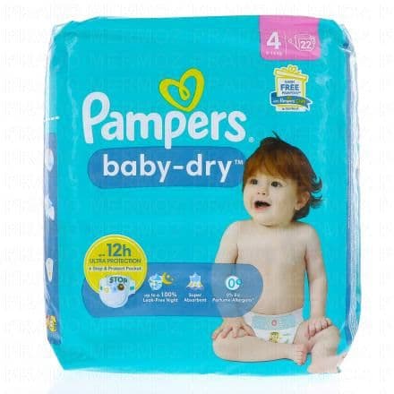 Couches spécialement conçues pour les bébés qui ont besoin d’une absorption renforcée la nuit. Les couches Pampers sont parfaites pour garder votre bébé au sec. Grâce à ses canaux d’air et à sa technologie respirante, la peau respire et une sensation de fraîcheur est apportée. Les couches Pampers Baby-Dry créent de l’espace à l’intérieur de la couche pour que l’air puisse y circuler librement. Elles aident la peau de votre bébé à respirer pour des nuits plus au sec