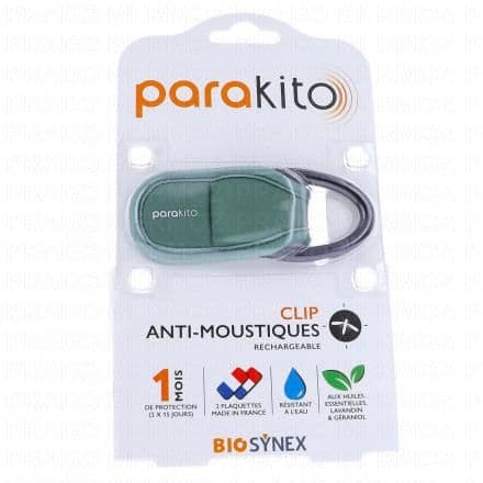 PARAKITO Clip Anti-Moustiques Rechargeable kaki