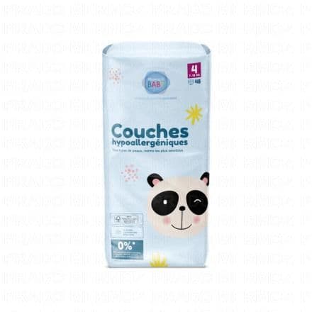 PHARMABABY Couches hypoallergéniques taille 4 - 7 à 18kg x48 couches