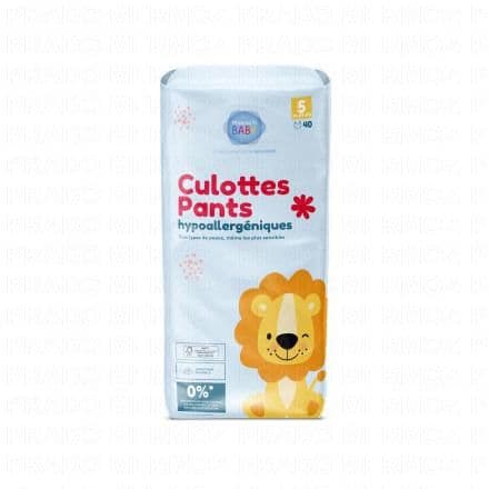 PHARMABABY Culottes Pants hypoallergéniques taille 5 - 11 à 25kg x40 couches