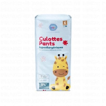 PHARMABABY Culottes Pants hypoallergéniques taille 6 - +16kg x36 couches