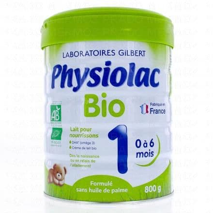 PHYSIOLAC Bio Lait infantile 1er âge 800g