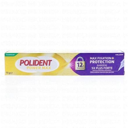 POLIDENT Power Max Crème fixative pour prothèses 70g