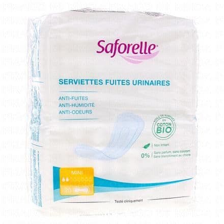 SAFORELLE Serviettes fuites urinaires mini x20