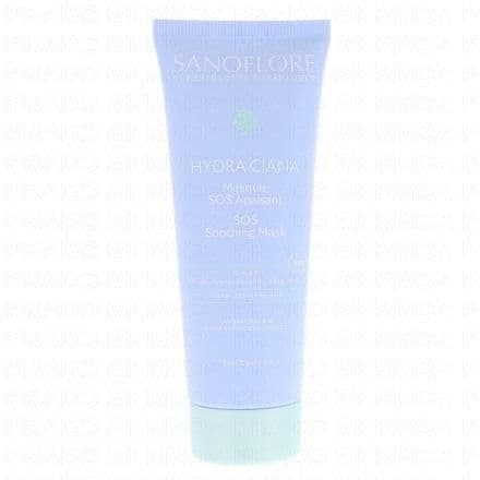 Masque hydratant apaisant pour peaux hypersensibles et réactives Le Masque SOS Apaisant HYDRA CIANA est un soin visage certifié bio qui hydrate et apaise instantanément les peaux hypersensibles, sensibles et réactives. Il calme la peau, réduit les sensations de coup de chaud, de tiraillement ou d'inconfort, apaise la réactivité cutanée et hydrate.Formule enrichie :- Hydrolat de Bleuet Bio du Vercors, reconnu pour réparer et renforcer la barrière cutanée, et pour apaiser la peau- Acide Hyaluronique aux propriétés hydratante et protectrice de la barrière cutanée- Aloe Vera Bio pour son action apaisante, qui réduit les sensations d'inconfortTesté sous contrôle dermatologique et ophtalmologique. .