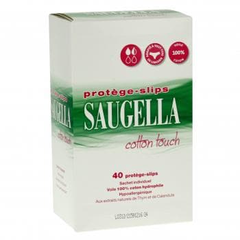 SAUGELLA Cotton touch - Protège-slips coton touch x40 unités