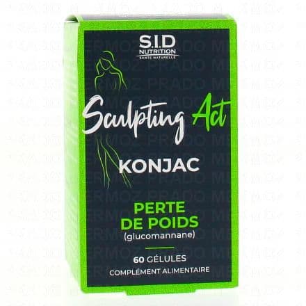 SID NUTRITION SculptingAct konjac perte de poids boîte de 60 gélules