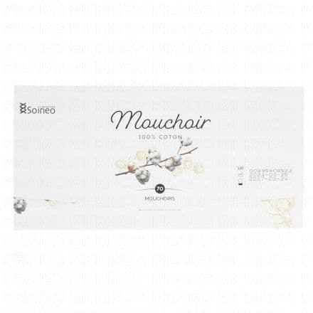SOINEO Boite mouchoirs Coton X70