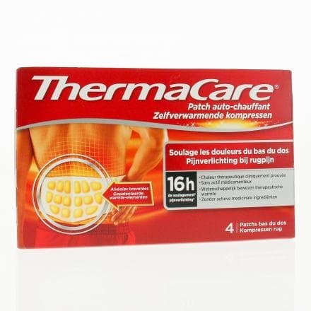 THERMACARE Patch auto-chauffant bas du dos patch chauffants x4