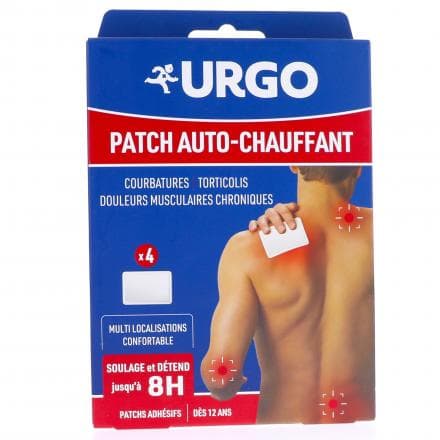 URGO Patch Auto-Chauffant 8h lot de 4 - multi-zone