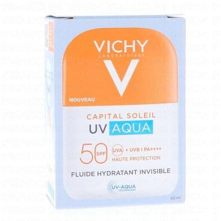 VICHY Capital Soleil UV Aqua - Fluide Hydratant Invisible SPF50 50ml
