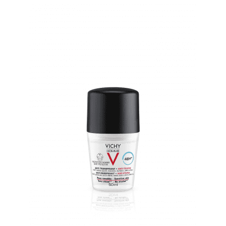 VICHY Homme déodorant anti-transpirant anti-traces roll-on 50ml