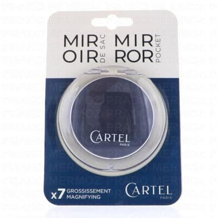 Miroir de sac 2 faces dont une grossissante x7 Fermeture magnétique pour ce miroir 2 faces dont 1 face grossissante x7. Recommandé pour une utilisation dans les trousses de maquillage, les sacs à main, les sacs de voyage et dans la salle de bain.