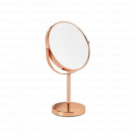 VITRY Cartel - Miroir grossissant sur pied or rose zoom x10