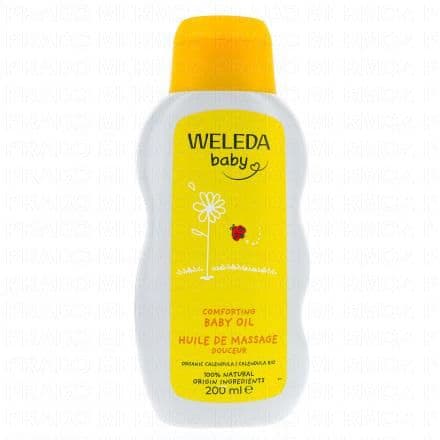 WELEDA Baby - Huile de massage douceur bébé au Calendula flacon 200ml