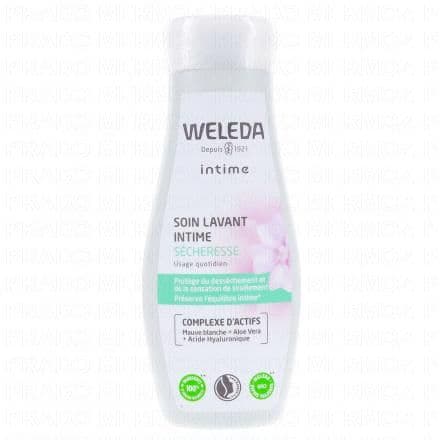 WELEDA Mauve blanche - Soin Lavant Intime Sécheresse Bio 200ml