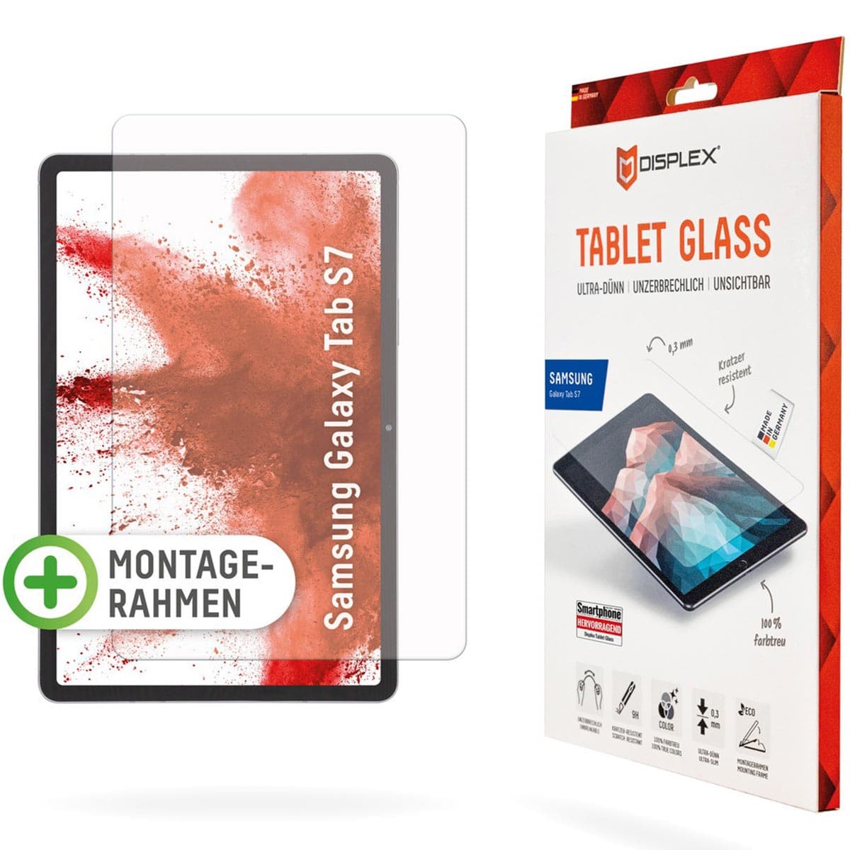 Displex Protection d'écran en verre trempé Samsung Galaxy Tab S11 / S10 Lite / S10 FE / S9 FE / S9 / S8 / S7