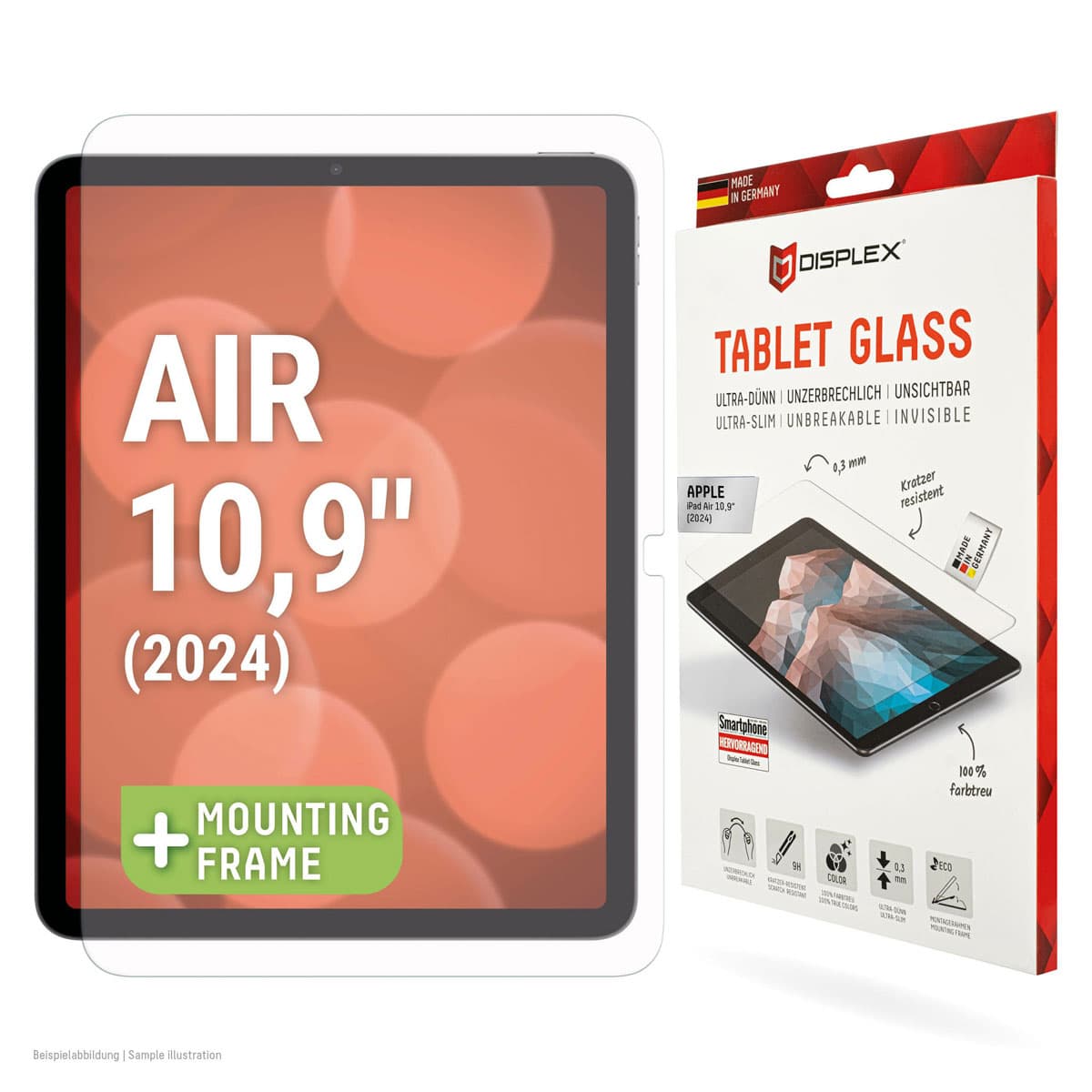 Displex Protection d'écran en verre trempé Apple iPad Air 11 pouces (2026) M4 / (2025) M3 / (2024) M2
