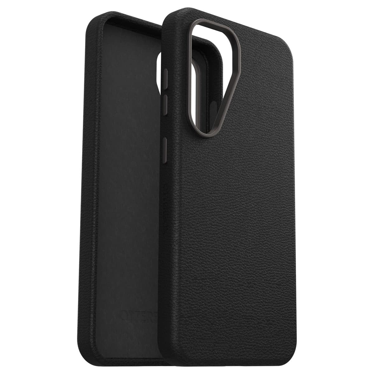 OtterBox Coque en cuir de cactus Symmetry Samsung Galaxy S25 - Noir Ash