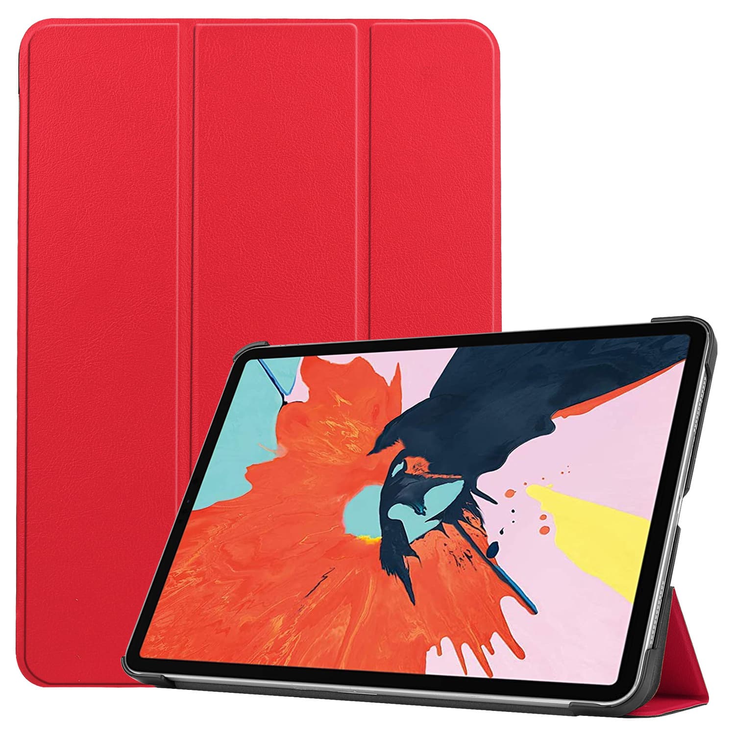imoshion Coque tablette Trifold Apple iPad Air 11 pouces (2026) M4 / (2025) M3 / (2024) M2 / Air 5 (2022) / Air 4 (2020) - Rouge