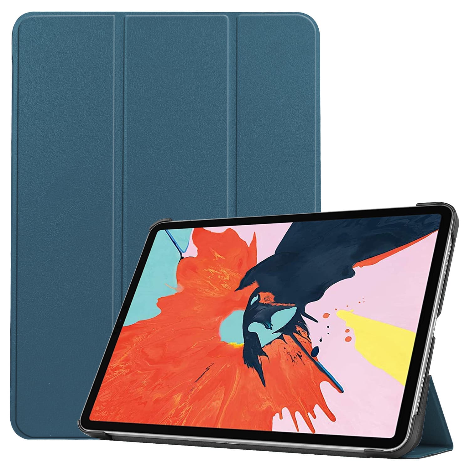 imoshion Coque tablette Trifold Apple iPad Air 11 pouces (2026) M4 / (2025) M3 / (2024) M2 / Air 5 (2022) / Air 4 (2020) - Vert foncé