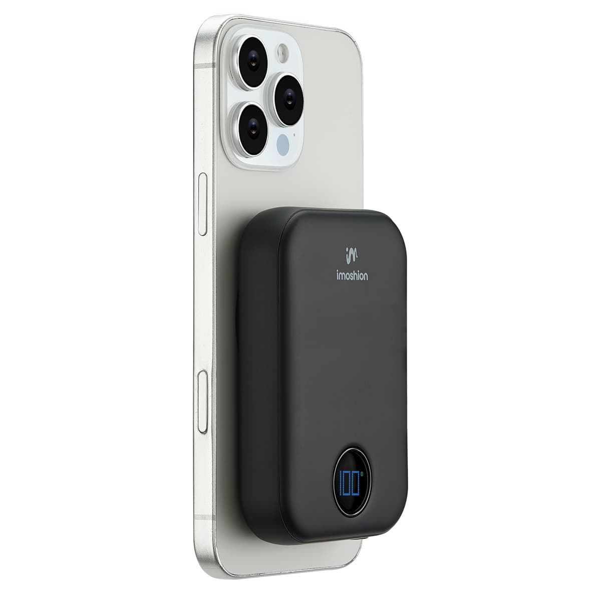 imoshion Batterie externe Magnetic 10.000 mAh - Batterie externe sans fil - Noir