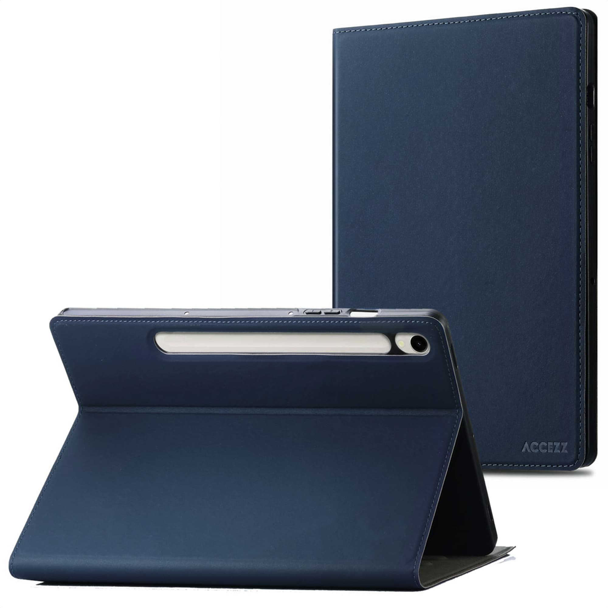 Accezz Coque tablette Classic Samsung Galaxy Tab S10 Ultra / Tab S9 Ultra - Bleu foncé