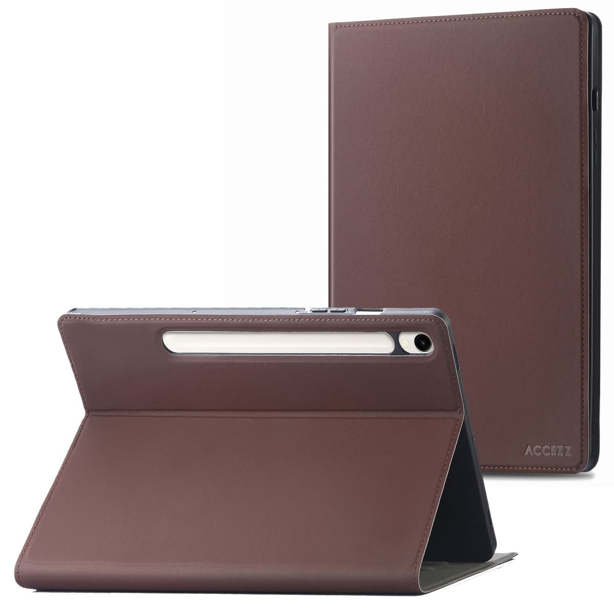 Accezz Coque tablette Classic Samsung Galaxy Tab S9 11.0 pouces / S10 Lite / S10 FE / S9 FE 10.9 pouces - Marron