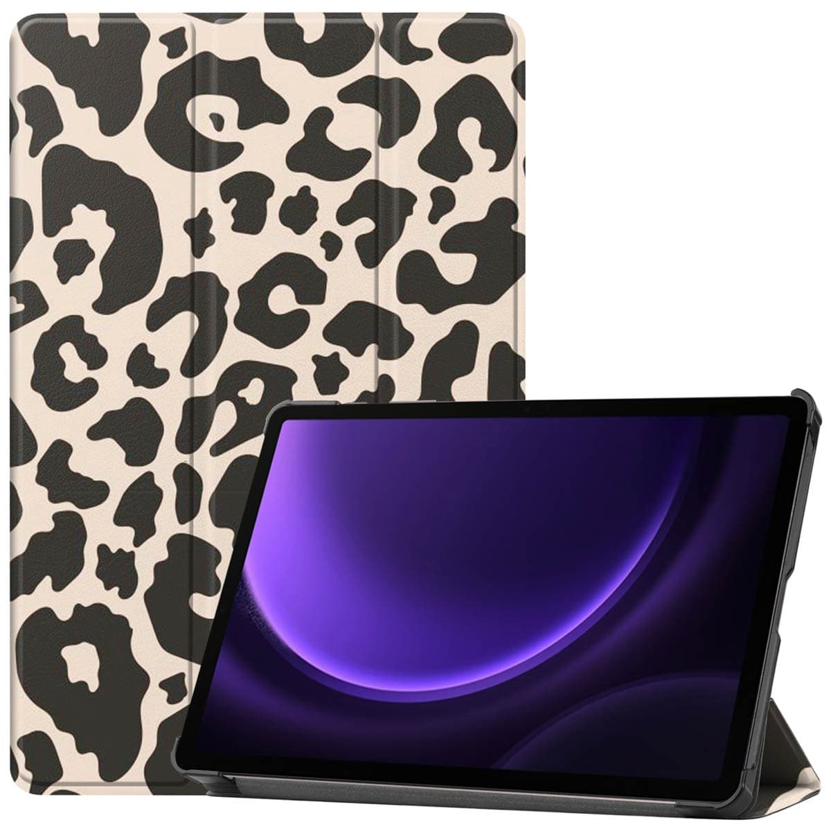 imoshion Coque tablette Design Trifold Samsung Galaxy Tab S9 11.0 pouces / S10 Lite / S10 FE / S9 FE 10.9 pouces - Leopard